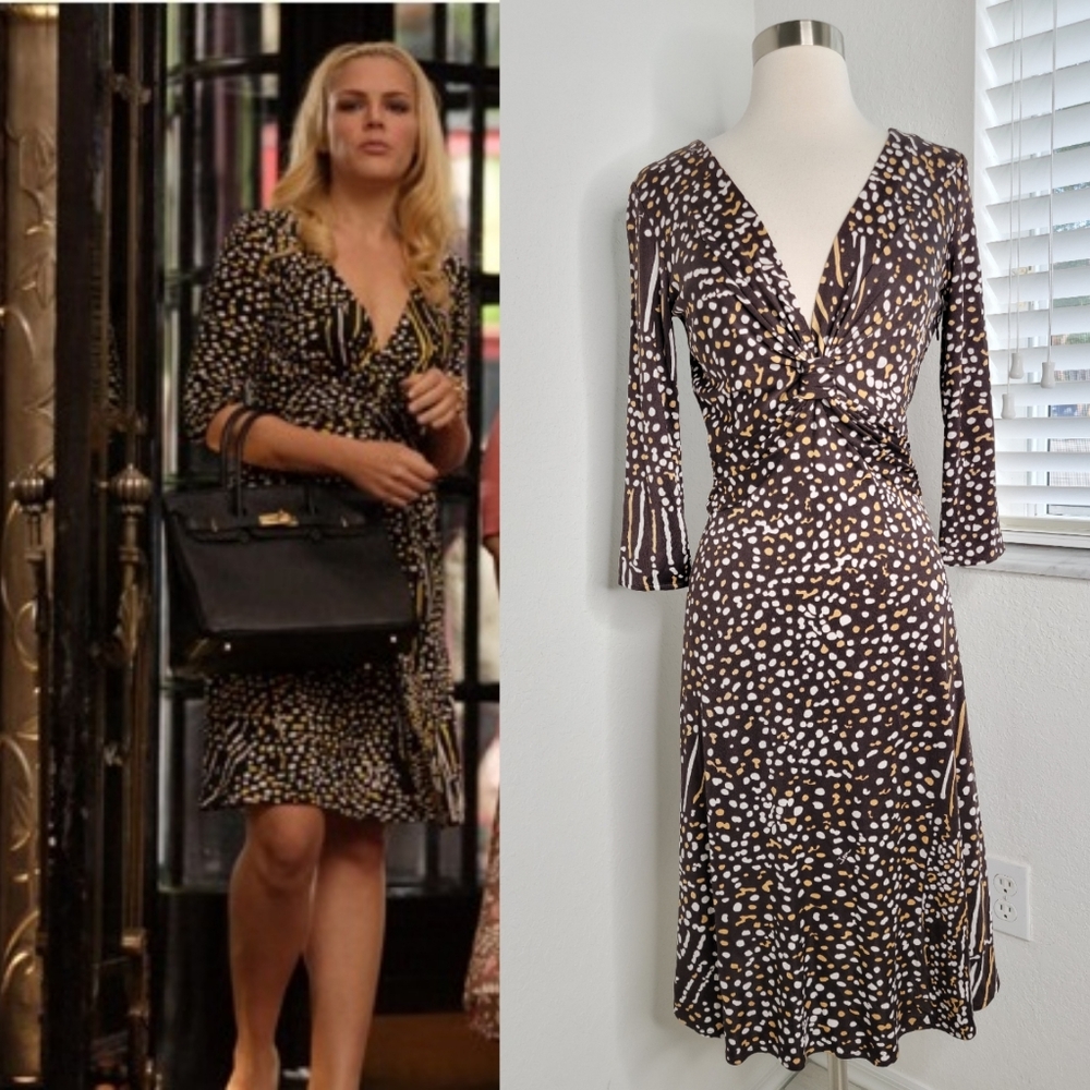 ISSA LONDON Multicolor Knot Front Silk Dress 6.